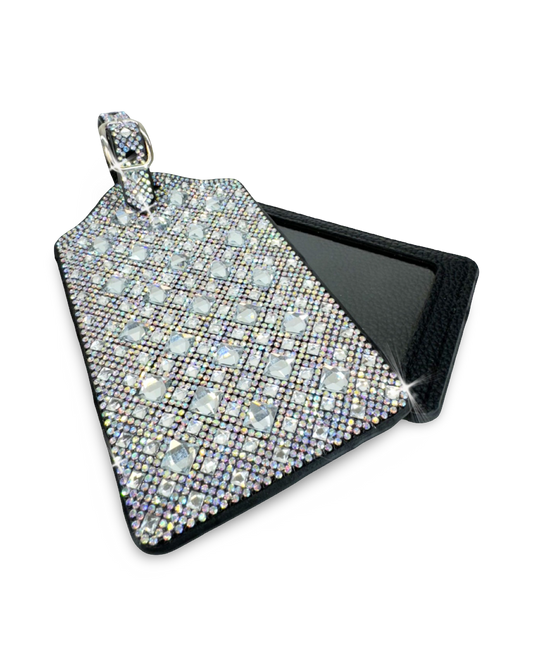 Crystal Studded Luggage Tag - Aurora Borealis