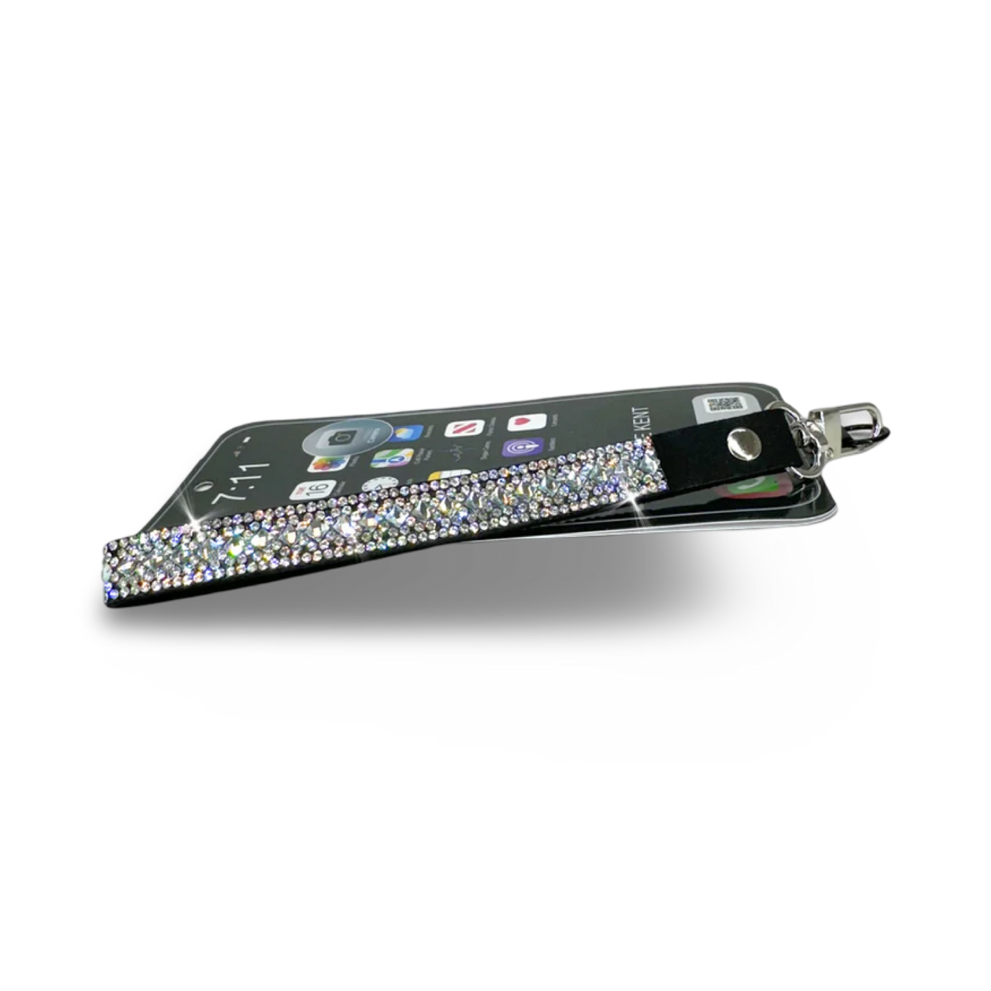 Crystal-Embellished Wrist Lanyard – Aurora Borealis (AB)