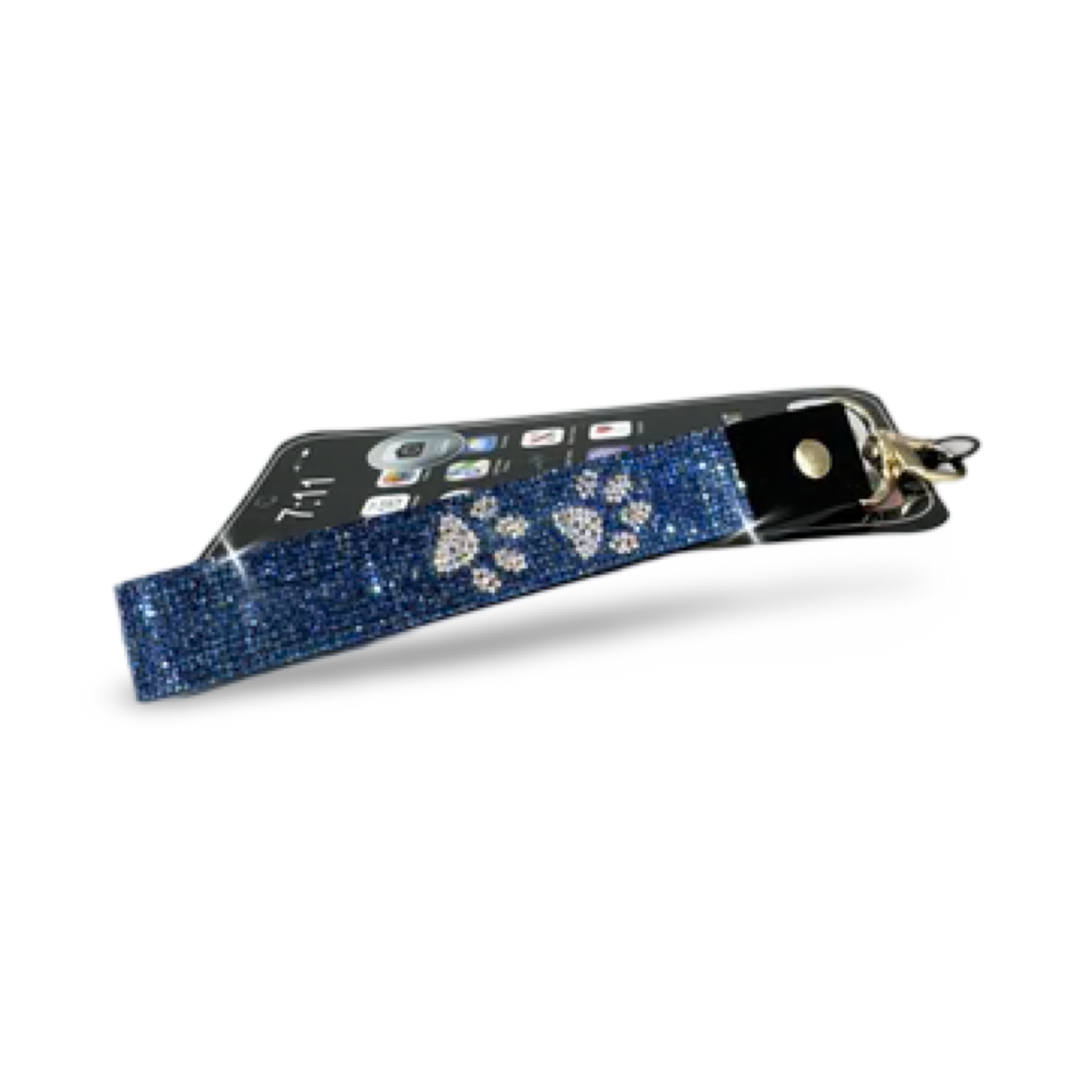 Crystal-Embellished Wrist Lanyard – Paw Print